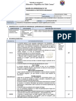 Sesión de Aprendizaje #5 - II 3 º