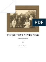 1 Those That Never Sing