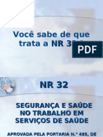 O que é a NR 32 e suas principais diretrizes