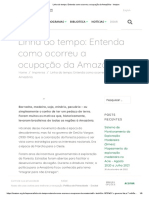 Linha Do Tempo - Entenda Como Ocorreu A Ocupação Da Amazônia - Imazon