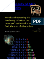 The Beauty of Mathematics in God's Wonderful Design