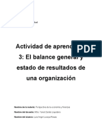 Actividad de Aprendizaje 3 - El Balance General y Estado de Resultados de Una Organización - Luis Angel Lozoya