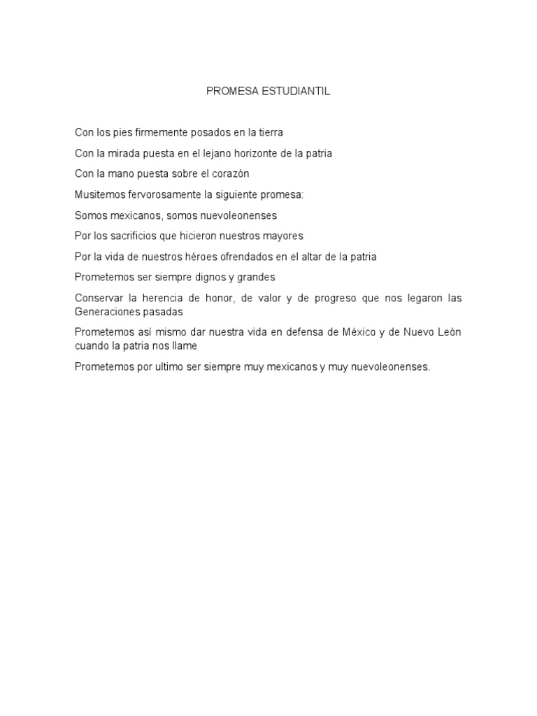 PROMESA ESTUDIANTIL | PDF