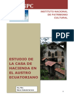 I Estudio de La Casa Hacienda en El Austro Ecuatoriano