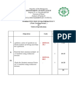 Summative Test 2 in Math V