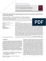 A Simulation Approach For Estimating Value at Risk in Transportation Infrastructure Investment Decisions