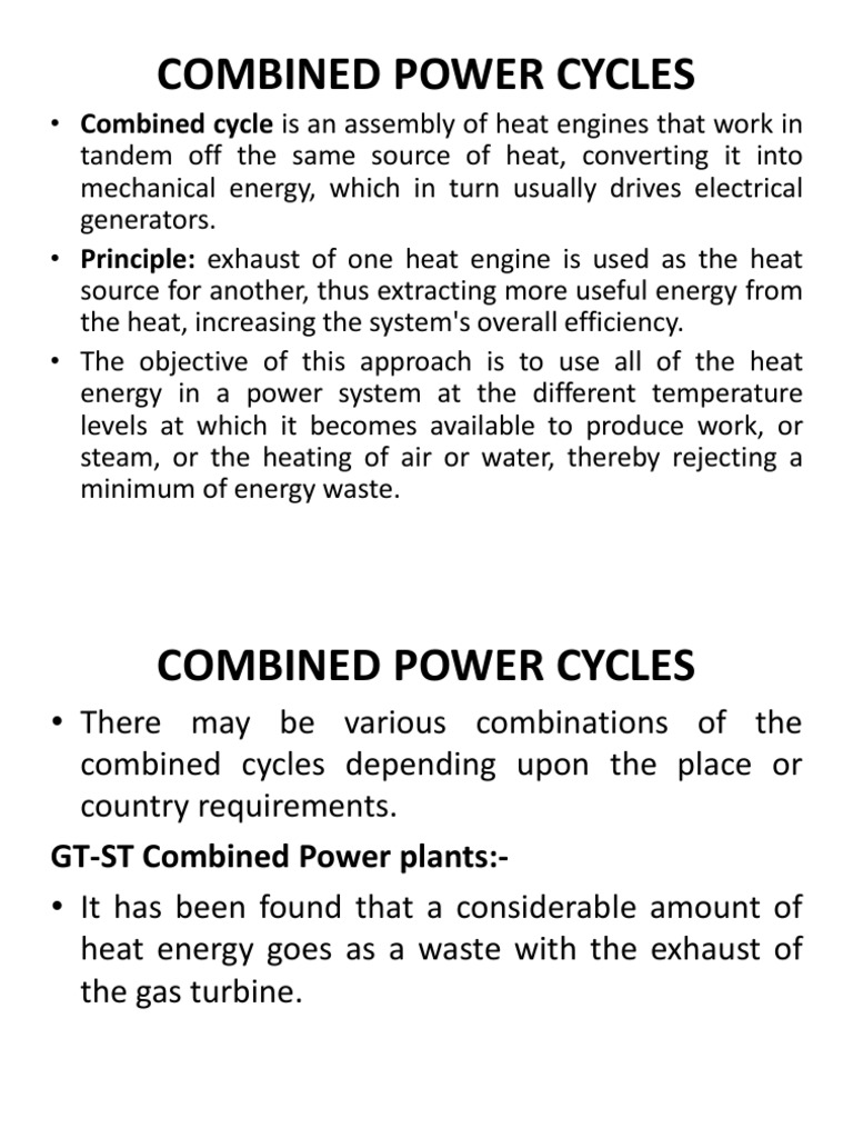 Combined Cycle Power Plant PDF