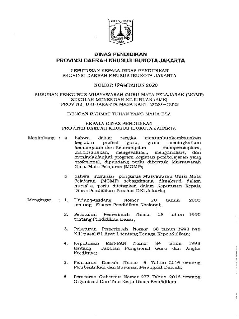 Sk susunan pengurus mgmp smk 2020 1 37 pdf