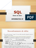 Sentencias SQL
