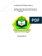 Laporan PTK Model Pembelajaran PBL by Siti Mahmudah, SS