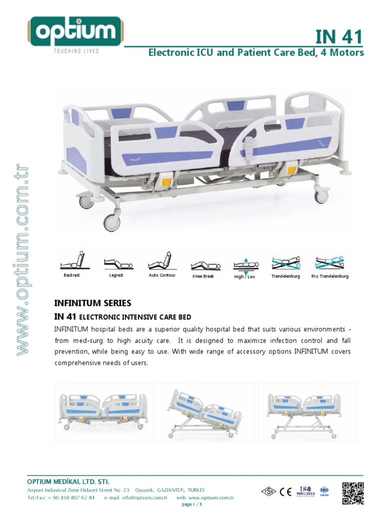 IN 41 Electronic ICU Bed Features | PDF | Manufactured Goods
