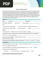 DSMES Assessment Template (Chart 7)