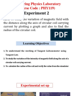 Experiment 2 - Variation of The Magnetic Field - in Virtual Lab