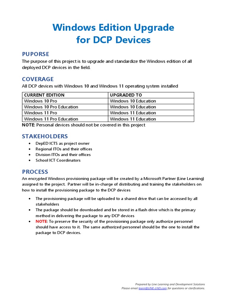 DCP Windows Upgrade Process Guide | PDF | Windows 10 | Microsoft Windows