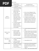 Comparing Primary and Secondary Sources Learning Activity 1