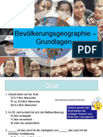 1- Bevölkerungsgeographie, Quiz und Grundlagen