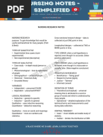 Nursing Research Notes