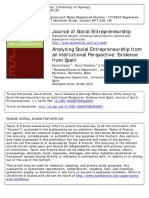 Journal of Social Entrepreneurship
