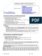 Lithium Battery Date Codes