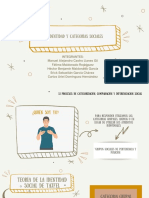 Identidad y Categorías Sociales