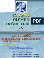 Eğitimde Ölçme & Değerlendirme