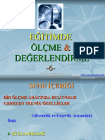 Eğitimde Ölçme & Değerlendirme