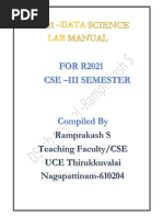 Data Science Lab Manual - CS3361-Ramprakash S