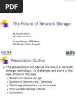 The Future of Network Storage: by Patrick Khoo