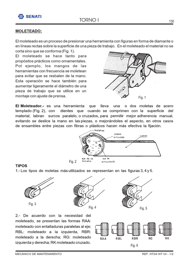 Guía de Moleteado y Roscas | PDF | Equipo industrial | Sectores Economicos