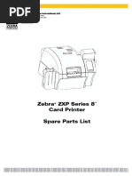 ZXP Series 8 Spare Parts List v4.00