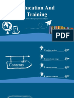 Education and Training: Here Is Where Your Presentation Begins