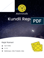 Kajal Kumari Kundali Report