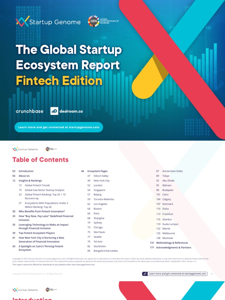 Global Startup Ecosystem Report FinTech Edition 1664824053 | PDF |  Financial Technology | Finance & Money Management