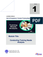 CBLM Conduct Training Need Analysis Ver. 0