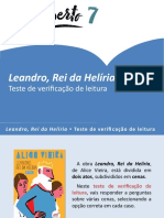 Leandro, Rei da Helíria - Resumo e perguntas sobre cenas