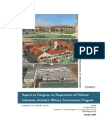 Department of Defense Report On Military Base School Construction