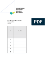 Format Pencatatan Imunisasi Covid PKM