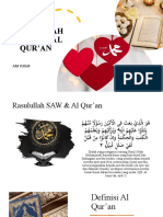 Cinta Rasulullah Saw Pada Al Qur'An