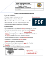 Indian Educational School Bharatiya Vidya Bhavan, Kuwait Subject: Science Practice Worksheet Answer Key