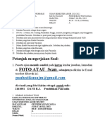 Soal UJIAN SEMESTER AKHIR 2021-2022 Pend. Pancasila FTI