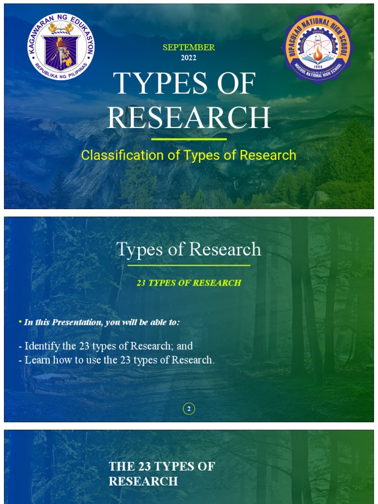 Type of Research 2 PDF Survey Methodology Qualitative Research