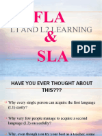 SLA 4, L1 and L2 Learning
