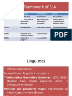 SLA 4, The Framework of SLA