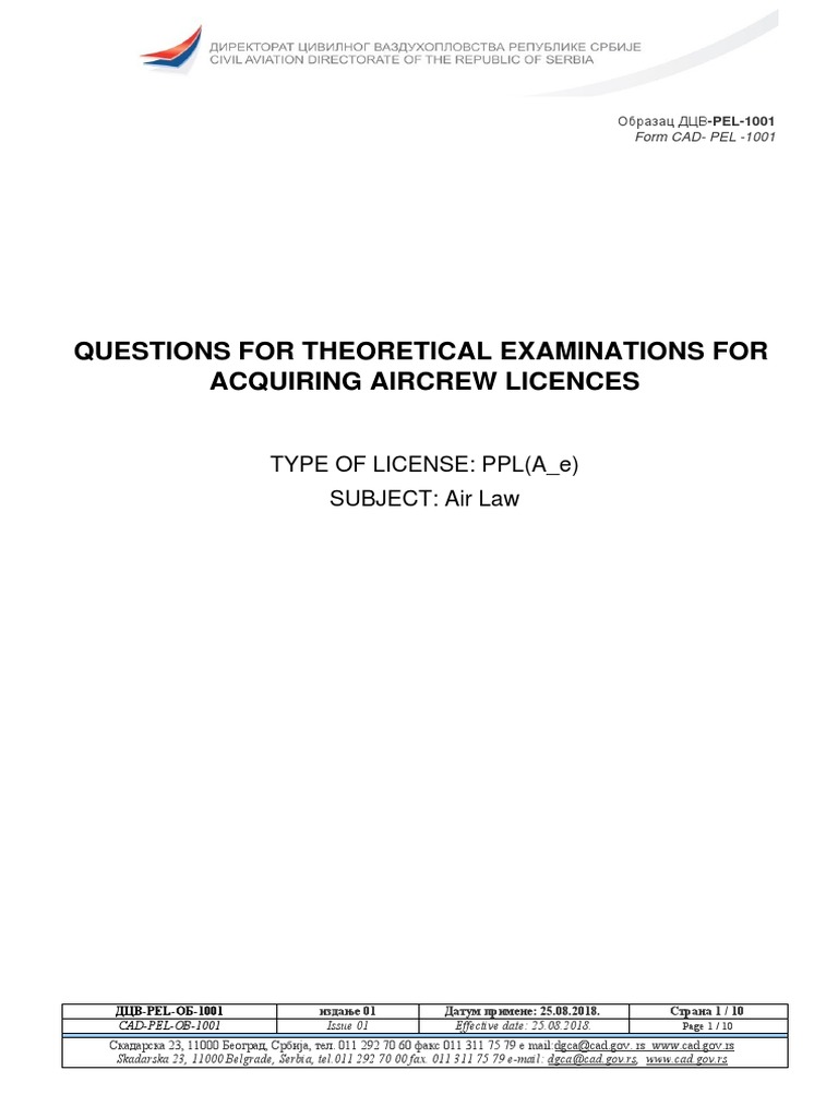 Air Law PDF Instrument Flight Rules Visual Flight Rules
