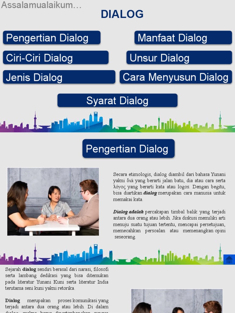 Dialog | PDF | Karier & Perkembangan | Seni & Disiplin Bahasa