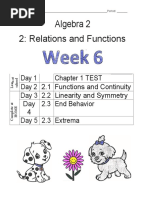 Week 6 - Algebra 2