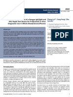 Performance Evaluation of A Dengue Iggigm and ns1 Rapid Test Device For Profesional in Vitro Diagnostic Use in Whole Blo