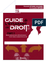 Guide de L'étudiant en Droit 1. by PM & CM