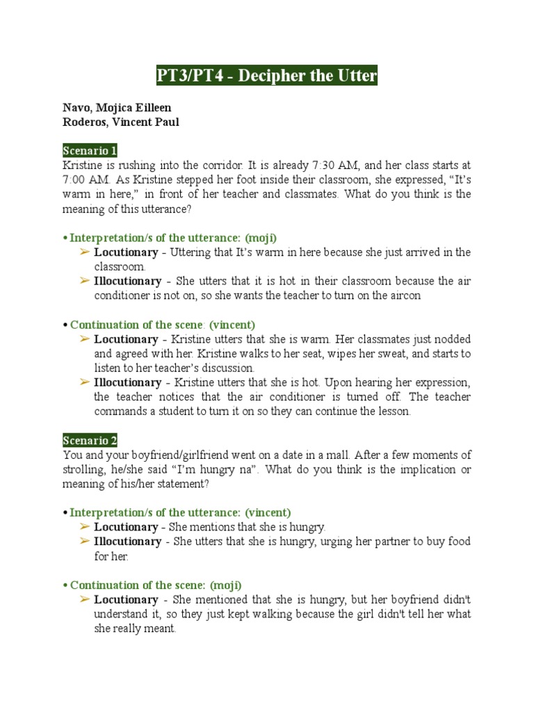 1.9: Utterances And Their Meanings – NAVTFV