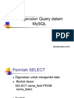 Pertemuan-13-Pengenalan Query DLM MySql